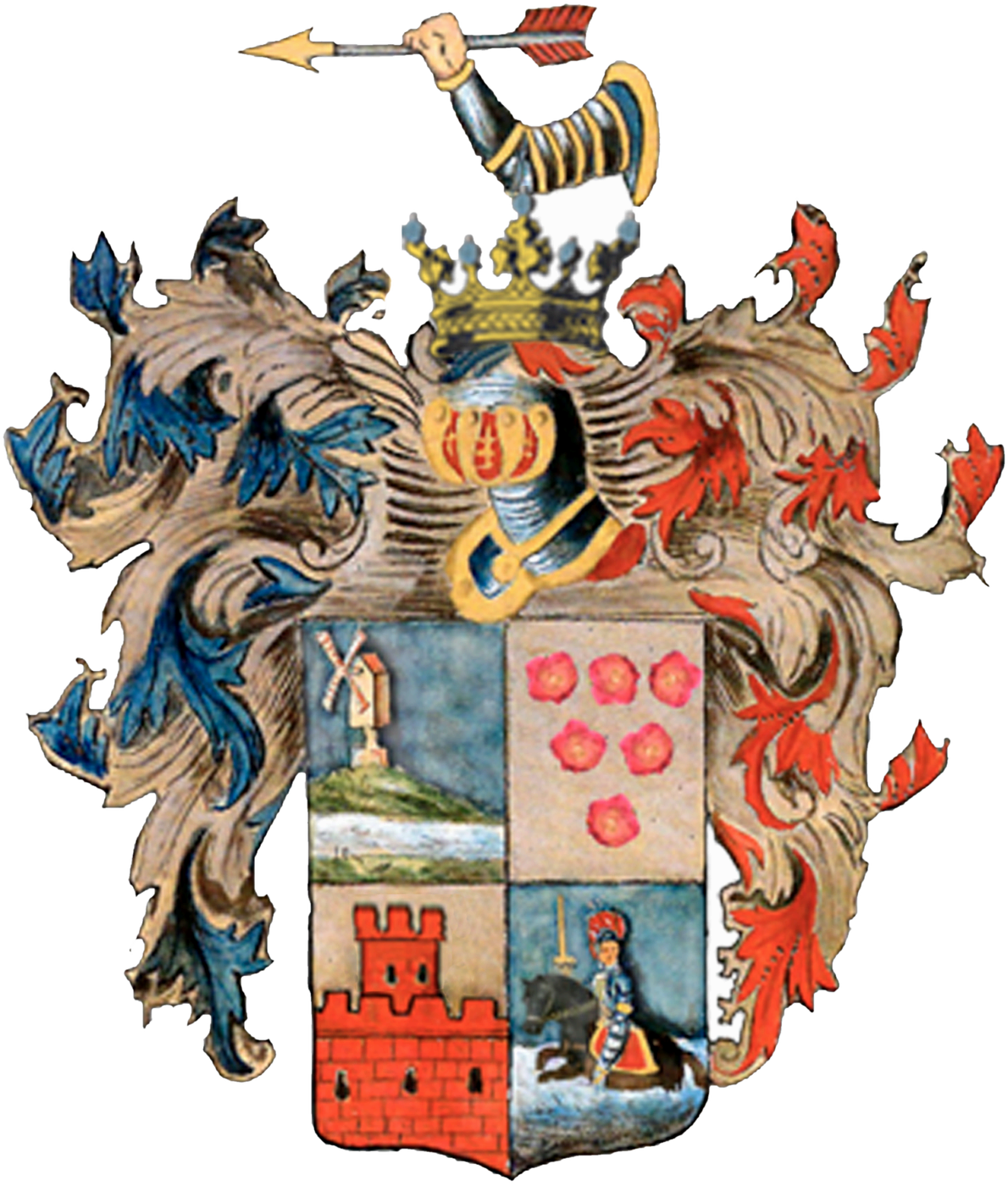 Wappen der Familie Haehling von Lanzenauer